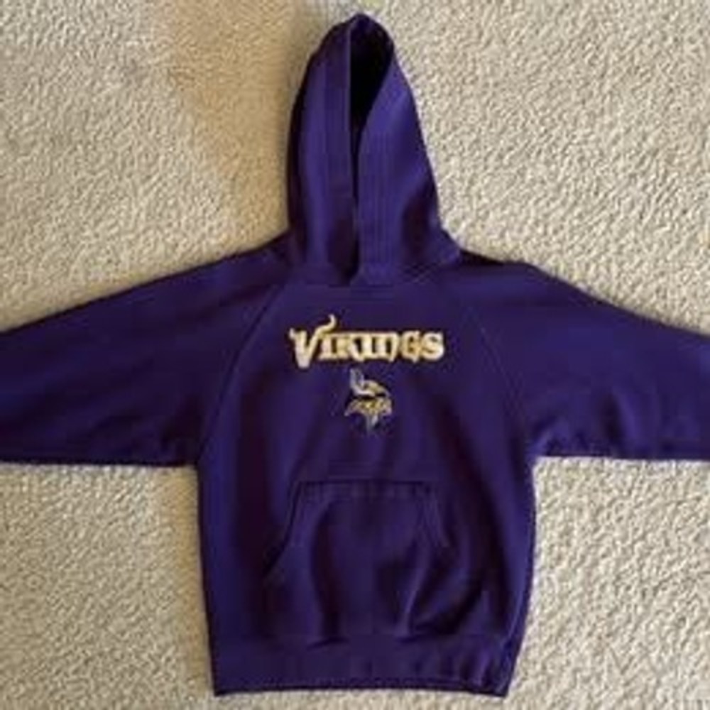 Kids Minnesota Vikings Football Hoodie Sweatshirt Youth S